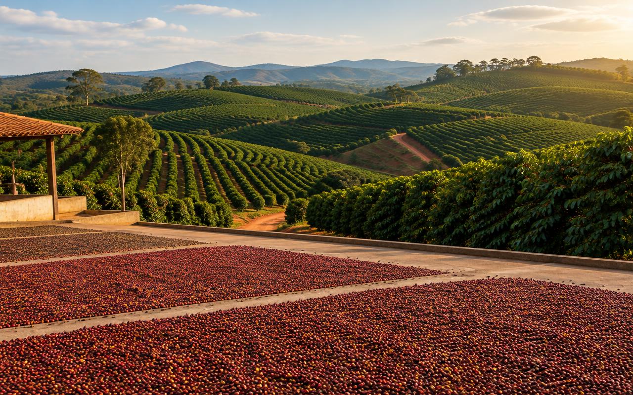 Brazil coffee landscape